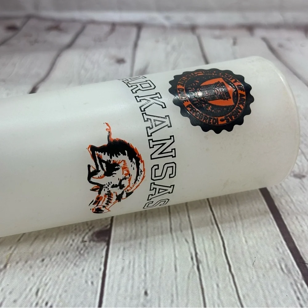 vintage Arkansas razorback Frosted Tumbler fandom collegiate football university